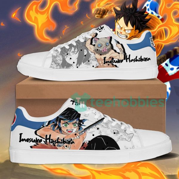 demon slayer inosuke hashibira custom anime skate shoes 1 jybYP 600x600px Demon Slayer Inosuke Hashibira Custom Anime Skate Shoes