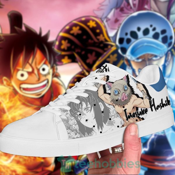 demon slayer inosuke hashibira custom anime skate shoes 2 e7xJU 600x600px Demon Slayer Inosuke Hashibira Custom Anime Skate Shoes