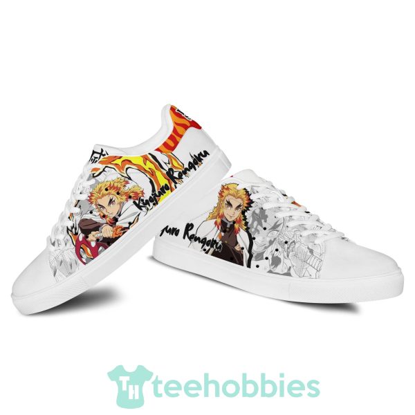 demon slayer kyojuro rengoku custom anime skate shoes 3 Lougf 600x600px Demon Slayer Kyojuro Rengoku Custom Anime Skate Shoes