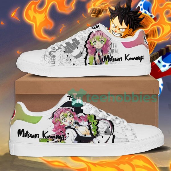 demon slayer mitsuri kanroji custom anime skate shoes 1 xEkbe 600x600px Demon Slayer Mitsuri Kanroji Custom Anime Skate Shoes