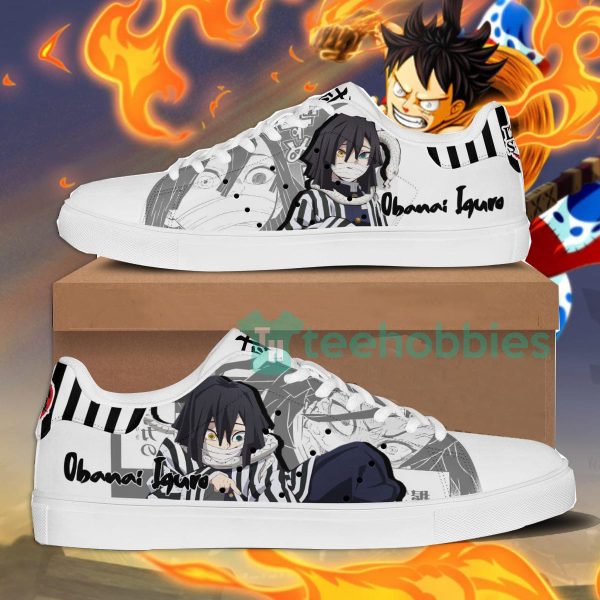 demon slayer obanai iguro custom anime skate shoes 1 o1I5I 600x600px Demon Slayer Obanai Iguro Custom Anime Skate Shoes