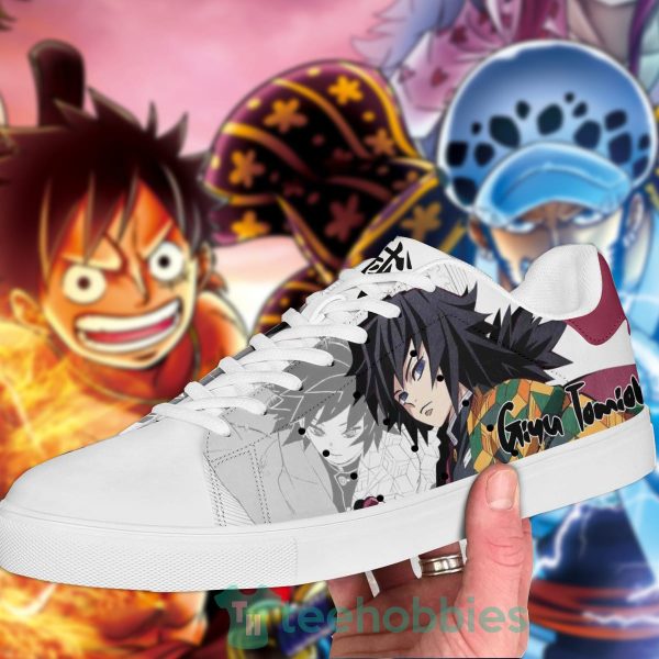 demon slayer tanjiro and giyu custom anime skate shoes 1 bhQLT 600x600px Demon Slayer Tanjiro and Giyu Custom Anime Skate Shoes