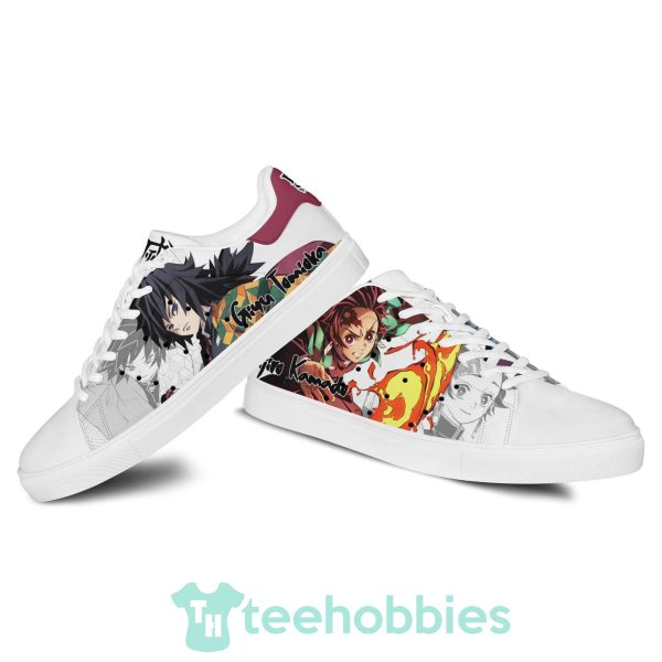 demon slayer tanjiro and giyu custom anime skate shoes 2 hSxJL 600x600px Demon Slayer Tanjiro and Giyu Custom Anime Skate Shoes