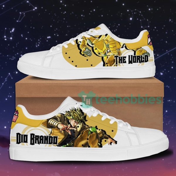 dio brando custom anime jojos bizarre adventure skate shoes for men and women 1 1v2cG 600x600px Dio Brando Custom Anime Jojo's Bizarre Adventure Skate Shoes For Men And Women