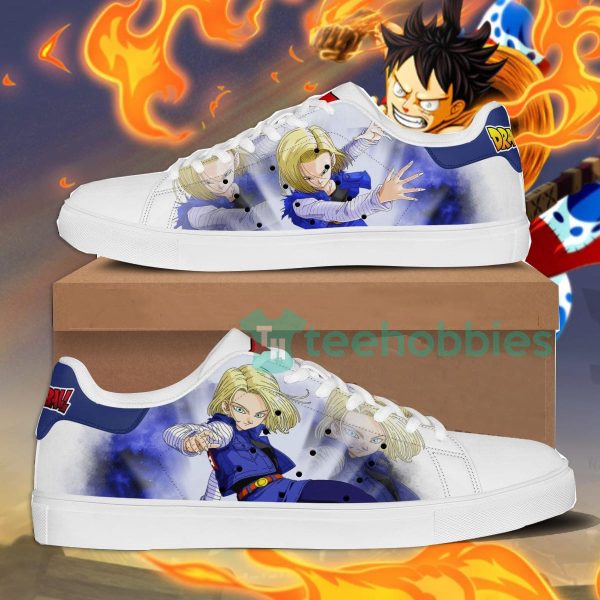 dragon ball android 18 custom anime dragon ball lover skate shoes 1 2as1w 600x600px Dragon Ball Android 18 Custom Anime Dragon Ball Lover Skate Shoes