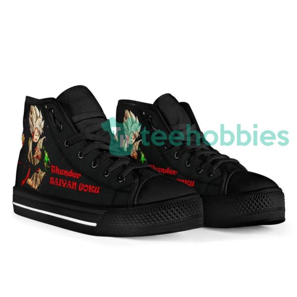 dragon ball black goku thunder saiyan anime high top shoes 4 3KVDo 600x600px Dragon Ball Black Goku Thunder Saiyan Anime High Top Shoes