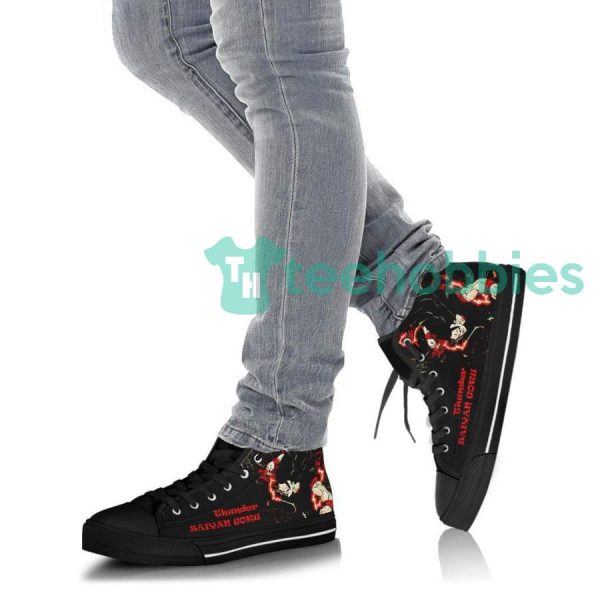 dragon ball black goku thunder saiyan anime high top shoes 6 U666g 600x600px Dragon Ball Black Goku Thunder Saiyan Anime High Top Shoes