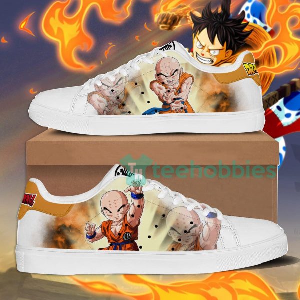 dragon ball krillin custom anime dragon ball lover skate shoes 1 sk0lV 600x600px Dragon Ball Krillin Custom Anime Dragon Ball Lover Skate Shoes