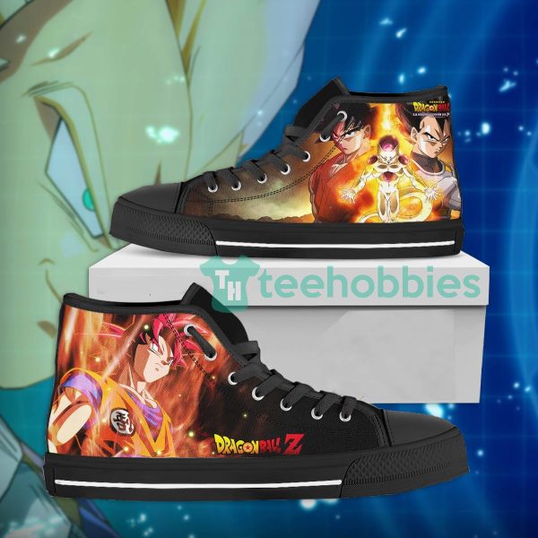 dragon ball son goku vs frieza saga high top shoes 1 XjKmk 600x600px Dragon Ball Son Goku vs Frieza Saga High Top Shoes