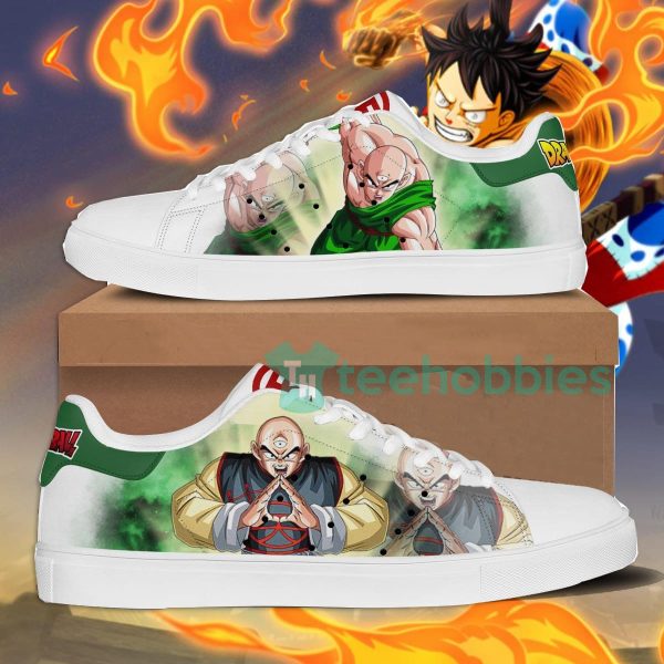 dragon ball tien shinhan custom anime dragon ball lover skate shoes 1 X3aoW 600x600px Dragon Ball Tien Shinhan Custom Anime Dragon Ball Lover Skate Shoes
