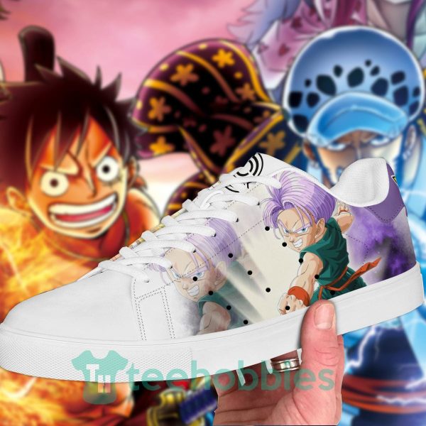 dragon ball trunks custom anime dragon ball lover skate shoes 2 ka8Gu 600x600px Dragon Ball Trunks Custom Anime Dragon Ball Lover Skate Shoes