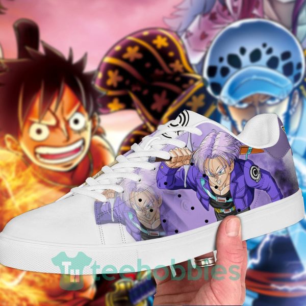 dragon ball trunks skate sneakers custom anime shoes 2 9ipJt 600x600px Dragon Ball Trunks Skate Sneakers Custom Anime Shoes