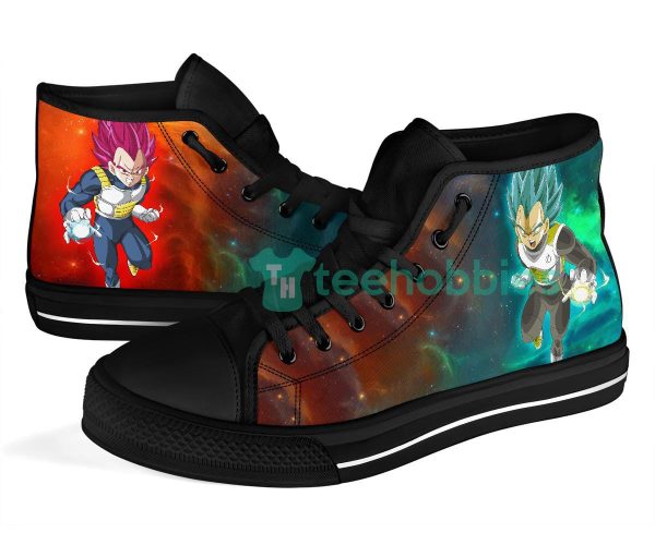dragon ball vegeta super saiyan blue and god anime high top shoes 5 uVQ6w 600x500px Dragon Ball Vegeta Super Saiyan Blue And God Anime High Top Shoes