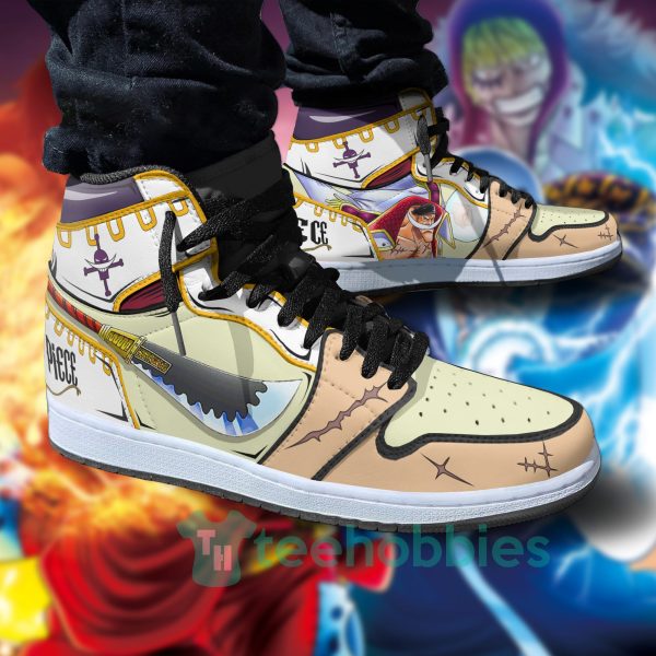 edward newgate anime custom one piece air jordan hoghtop shoes 4 U43MI 600x600px Edward Newgate Anime Custom One Piece Air Jordan Hoghtop Shoes