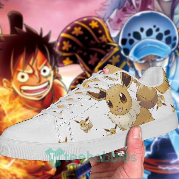 eevee pokemon custom anime skate shoes for men and women 4 yEhn8 600x600px Eevee Pokemon Custom Anime Skate Shoes For Men And Women
