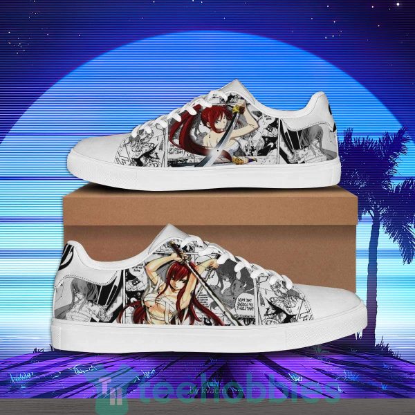 erza scarlet custom fairy tail anime skate shoes for anime fans 1 qgWHx 600x600px Erza Scarlet Custom Fairy Tail Anime Skate Shoes For Anime Fans