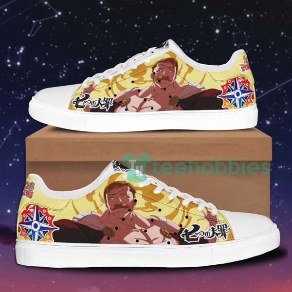 escanor the seven deadly sins anime custom skate shoes for men and women 1 wINto 600x600px Escanor The Seven Deadly Sins Anime Custom Skate Shoes For Men And Women