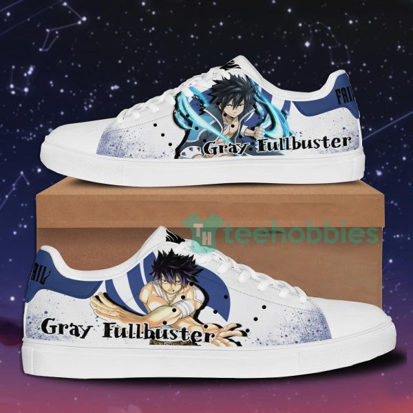 fairy tail gray fullbuster custom anime skate shoes for men and women 1 xGTVR 600x600px Fairy Tail Gray Fullbuster Custom Anime Skate Shoes For Men And Women