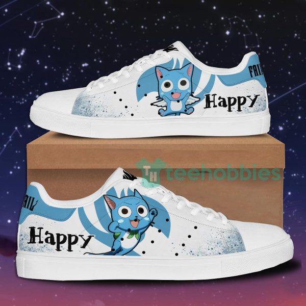 fairy tail happy custom anime skate shoes for men and women 1 cAI8u 600x600px Fairy Tail Happy Custom Anime Skate Shoes For Men And Women