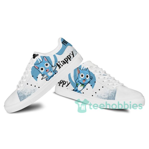 fairy tail happy custom anime skate shoes for men and women 3 bwUUg 600x600px Fairy Tail Happy Custom Anime Skate Shoes For Men And Women