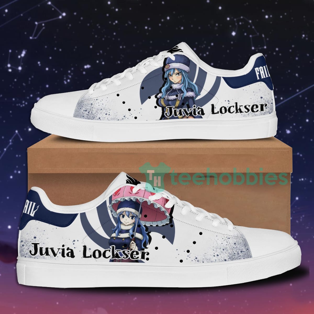 Fairy Tail Juvia Lockser Custom Anime Skate Shoes For Men And Women