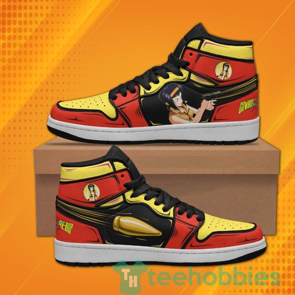 faye valentine shoes custom cowboy bebop anime air jordan hightop sneakers 1 c3JX3 600x600px Faye Valentine Shoes Custom Cowboy Bebop Anime Air Jordan Hightop Sneakers