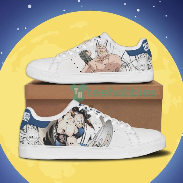 fullmetal alchemist alex louis armstrong custom anime skate shoes for anime fans 1 9S321 600x600px Fullmetal Alchemist Alex Louis Armstrong Custom Anime Skate Shoes For Anime Fans