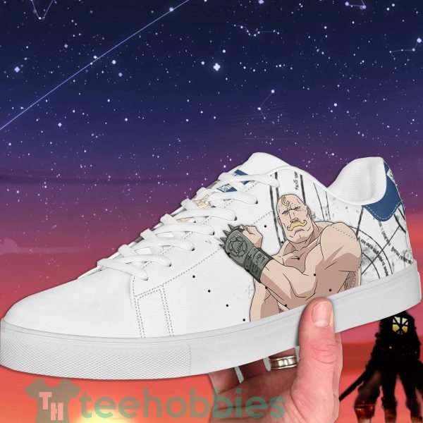 fullmetal alchemist alex louis armstrong custom anime skate shoes for anime fans 4 xXySZ 600x600px Fullmetal Alchemist Alex Louis Armstrong Custom Anime Skate Shoes For Anime Fans