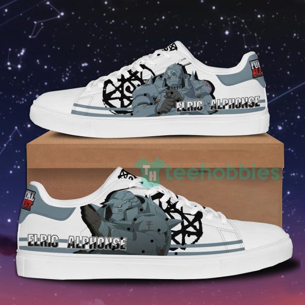fullmetal alchemist alphonse elric custom anime skate shoes for men and women 1 YuO2F 600x600px Fullmetal Alchemist Alphonse Elric Custom Anime Skate Shoes For Men And Women