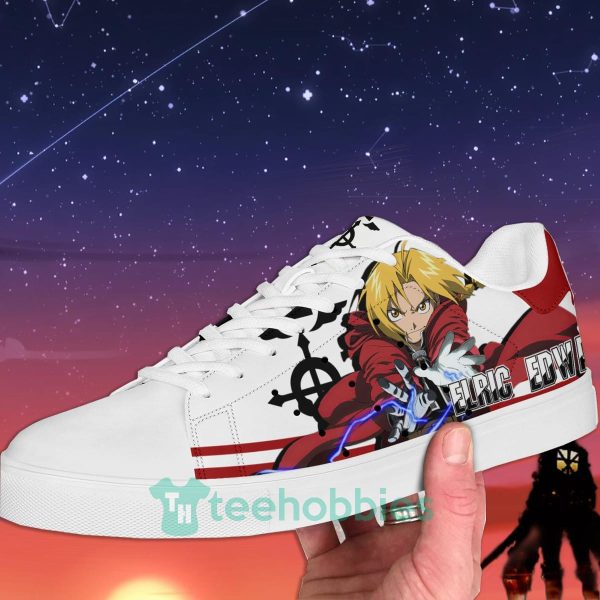 fullmetal alchemist edward elric custom anime skate shoes for men and women 2 1VL4Y 600x600px Fullmetal Alchemist Edward Elric Custom Anime Skate Shoes For Men And Women