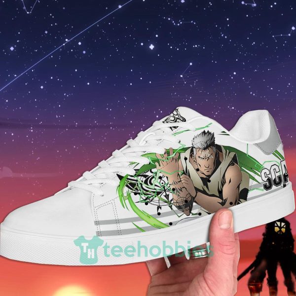 fullmetal alchemist scar custom anime skate shoes for men and women 2 7Ht9m 600x600px Fullmetal Alchemist Scar Custom Anime Skate Shoes For Men And Women