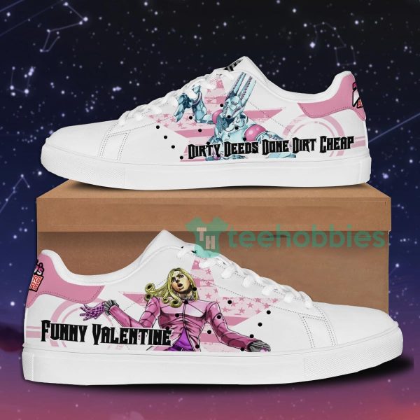 funny valentine custom anime jojos bizarre adventure skate shoes for men and women 1 q9mJR 600x600px Funny Valentine Custom Anime Jojo's Bizarre Adventure Skate Shoes For Men And Women