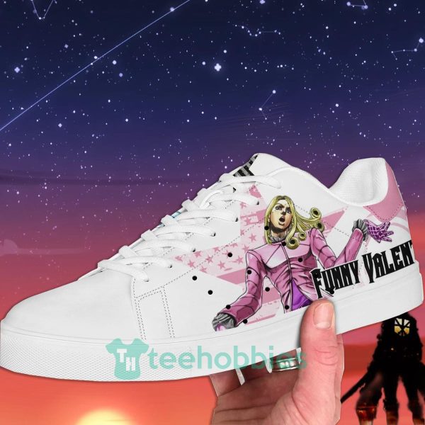 funny valentine custom anime jojos bizarre adventure skate shoes for men and women 2 6yjd4 600x600px Funny Valentine Custom Anime Jojo's Bizarre Adventure Skate Shoes For Men And Women