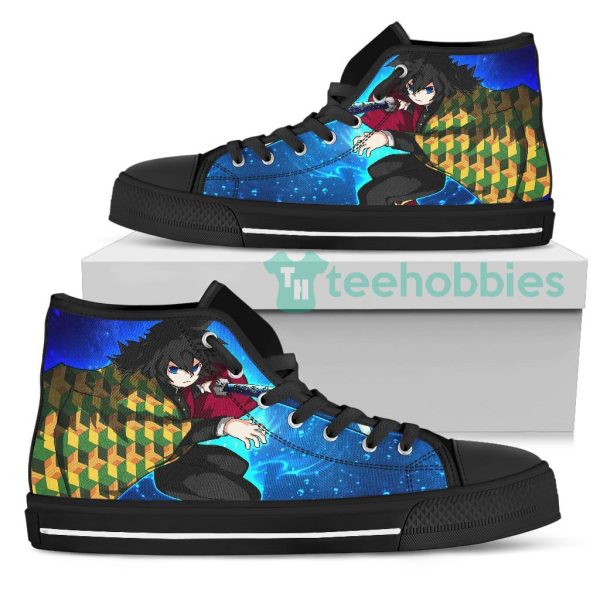 giyu custom demon slayer anime anime sneakers high top shoes 1 rgDMU 600x600px Giyu Custom Demon Slayer Anime Anime Sneakers High Top Shoes
