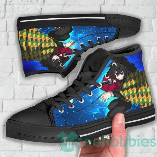 giyu custom demon slayer anime anime sneakers high top shoes 3 VQxYc 600x600px Giyu Custom Demon Slayer Anime Anime Sneakers High Top Shoes