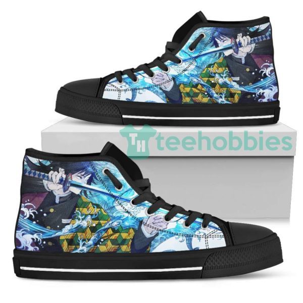 giyu custom demon slayer anime high top shoes 2 IuLbT 600x600px Giyu Custom Demon Slayer Anime High Top Shoes