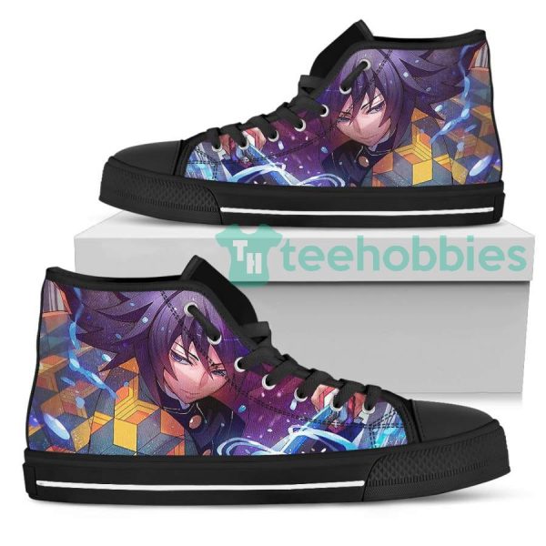 giyu tomioka custom demon slayer anime high top shoes for anime 2 MEo4f 600x600px Giyu Tomioka Custom Demon Slayer Anime High Top Shoes For Anime