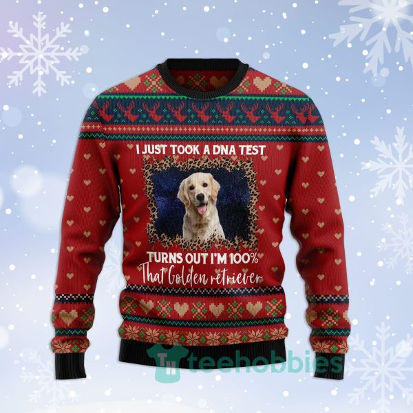 golden retriever dna christmas all over printed 3d sweater 1 OX8EI 600x600px Golden Retriever Dna Christmas All Over Printed 3D Sweater