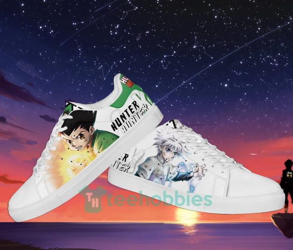 gon and killua custom anime hunter 26 hunter skate shoes for men and women 3 OLrY5 600x512px Gon and Killua Custom Anime Hunter & Hunter Skate Shoes For Men And Women