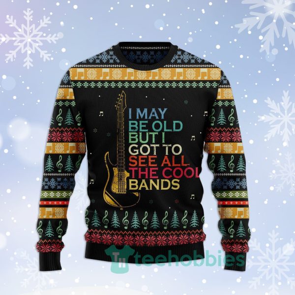 guitar old vintage christmas all over printed 3d sweater 1 kts2z 600x600px Guitar Old Vintage Christmas All Over Printed 3D Sweater