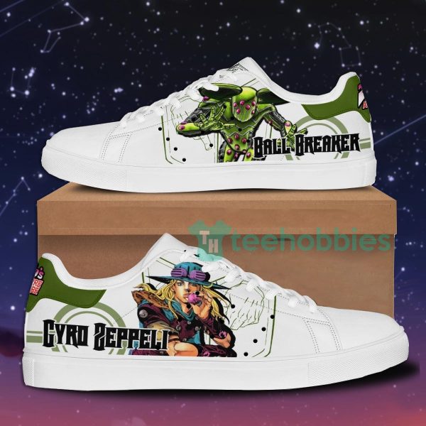 gyro zeppeli custom anime jojos bizarre adventure skate shoes for men and women 1 Ogaik 600x600px Gyro Zeppeli Custom Anime Jojo's Bizarre Adventure Skate Shoes For Men And Women