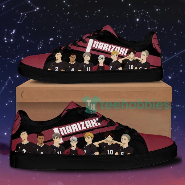 haikyu inarizaki black haikyu custom anime skate shoes for men and women 1 YfDTi 600x600px Haikyu Inarizaki Black Haikyu Custom Anime Skate Shoes For Men And Women