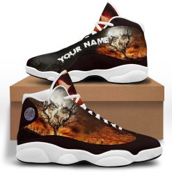 Halloween Skull Moon Gift For Halloween Air Jordan 13 Shoes - Women's Air Jordan 13 - Black