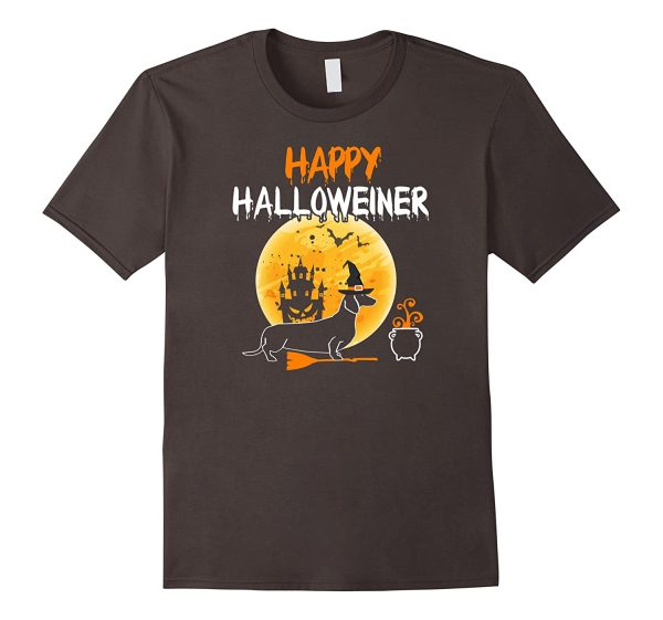 happy halloweiner dachshund best gift halloween t shirt unisex t shirt dark heather 600x561px Happy Halloweiner Dachshund Best Gift Halloween T Shirt