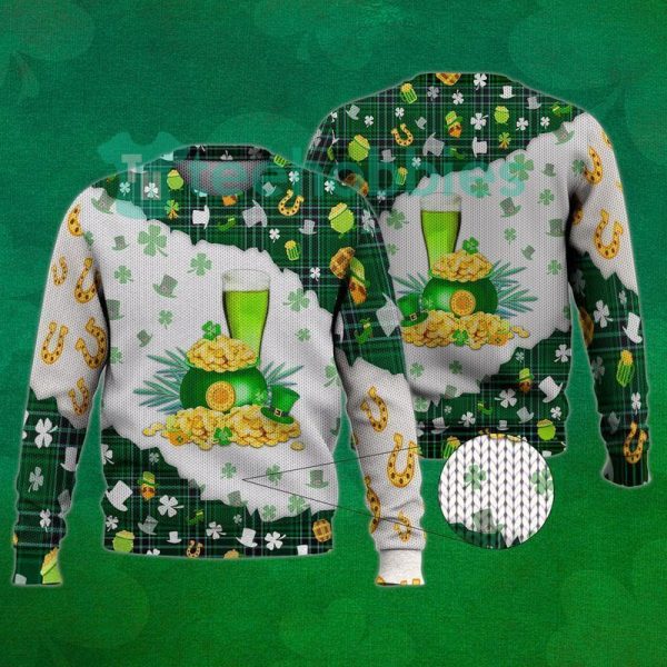 happy st patricks day horse beer all over printed christmas sweater 1 lFwOV 600x600px Happy St Patrick?S Day Horse Beer All Over Printed Christmas Sweater