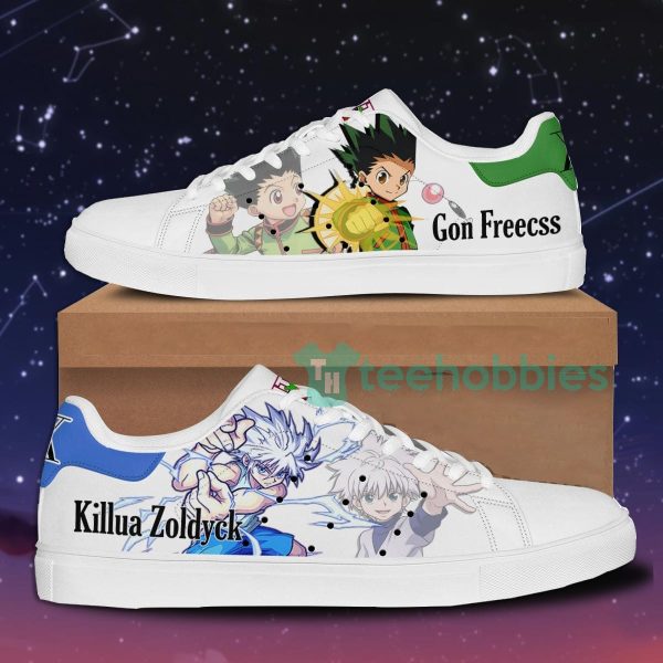 hunter 26 hunter gon and killua custom anime skate shoes for men and women 1 DV0P4 600x600px Hunter & Hunter Gon and Killua Custom Anime Skate Shoes For Men And Women