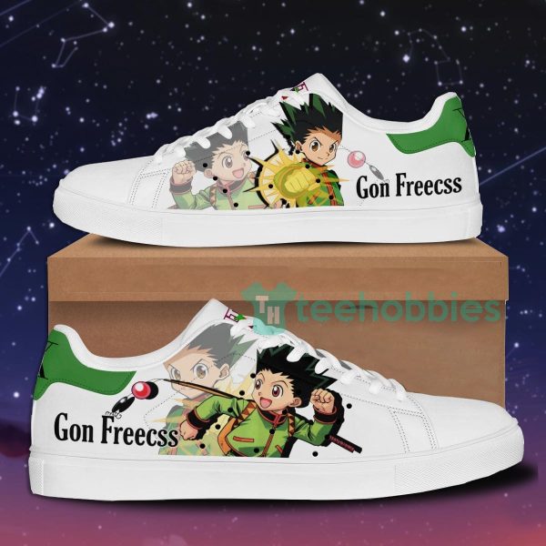 hunter 26 hunter gon freecss custom anime skate shoes for men and women 1 s26HR 600x600px Hunter & Hunter Gon Freecss Custom Anime Skate Shoes For Men And Women