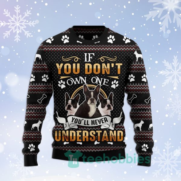 if you dont own one youll never understand boston terrier christmas all over printed 3d sweater 1 iiAHW 600x600px If You Dont Own One Youll Never Understand Boston Terrier Christmas All Over Printed 3D Sweater
