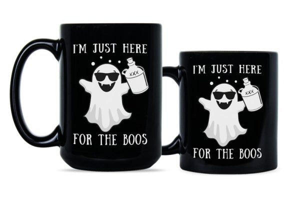 il 794xN.1696618395 r90p 600x400px I'm Just Here for the Boos Halloween Coffee Mug