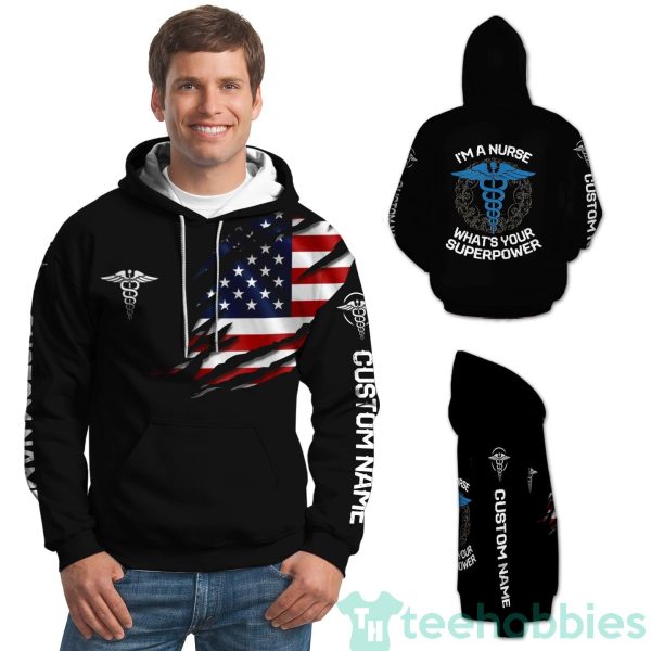 im a nurse whats your superpower american custom name for medical workers 3d hoodie zip hoodie 1 2YGak 600x600px I'm A Nurse What's Your Superpower American Custom Name For Medical Workers 3D Hoodie Zip Hoodie